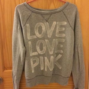 VS pink sweatshirt
